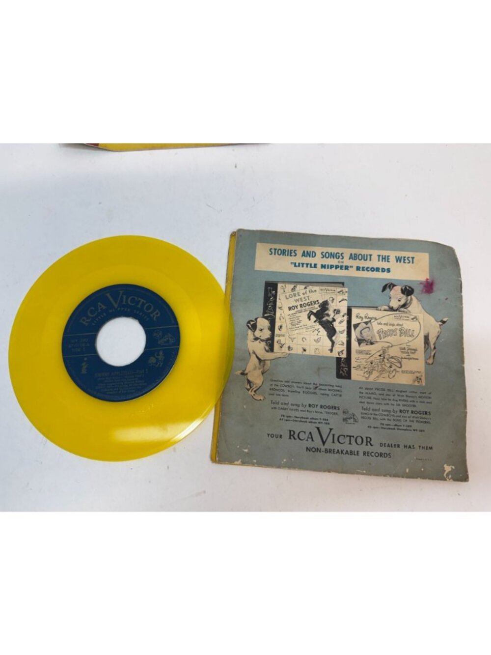 RCA Victor 3- 45 RPM Children's Yellow Vinyl Records- - Picture 6 of 8
